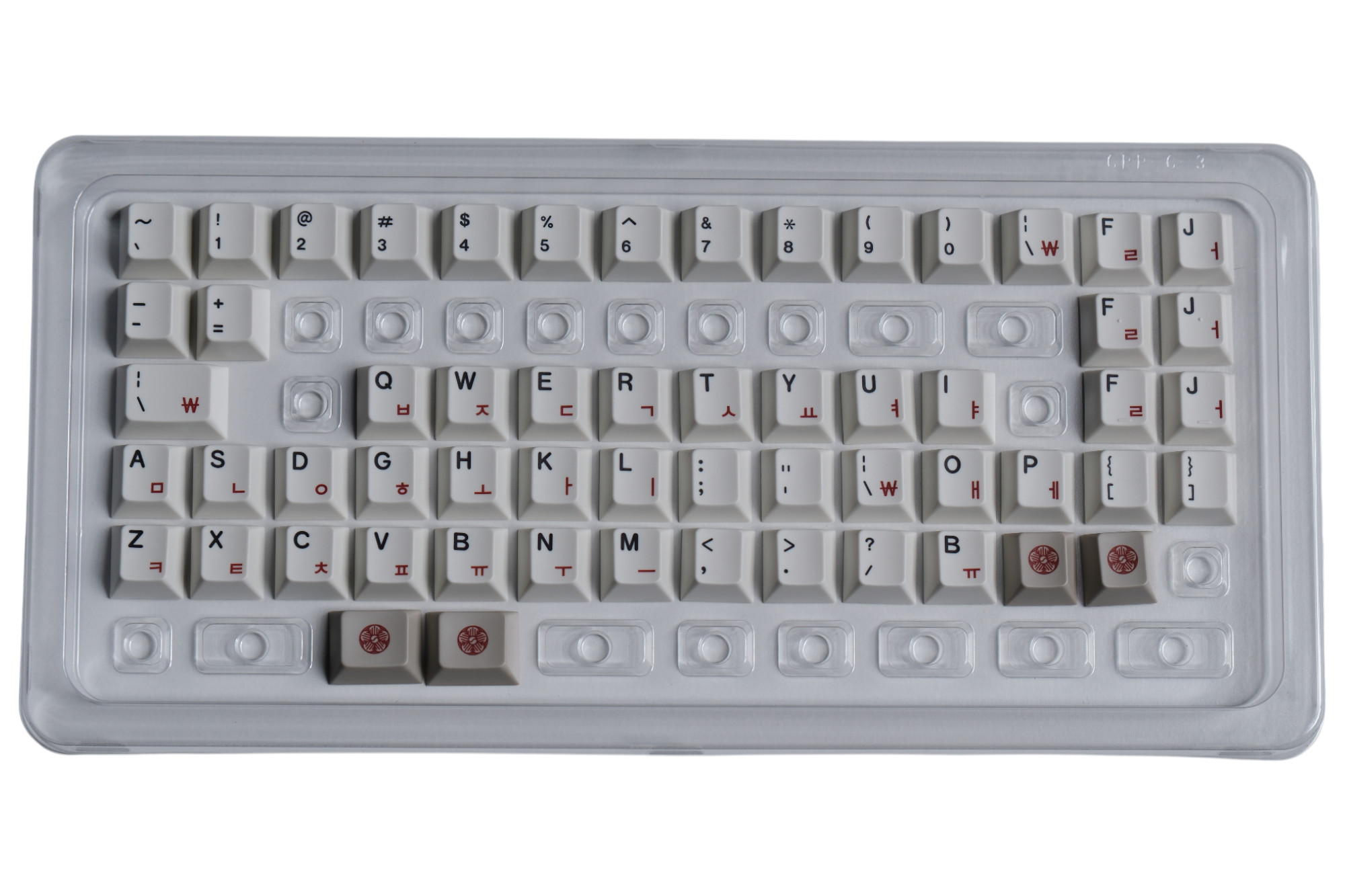 Hammerworks Alphas ANSI-EN (R6) Keycap Kit · Milktooth